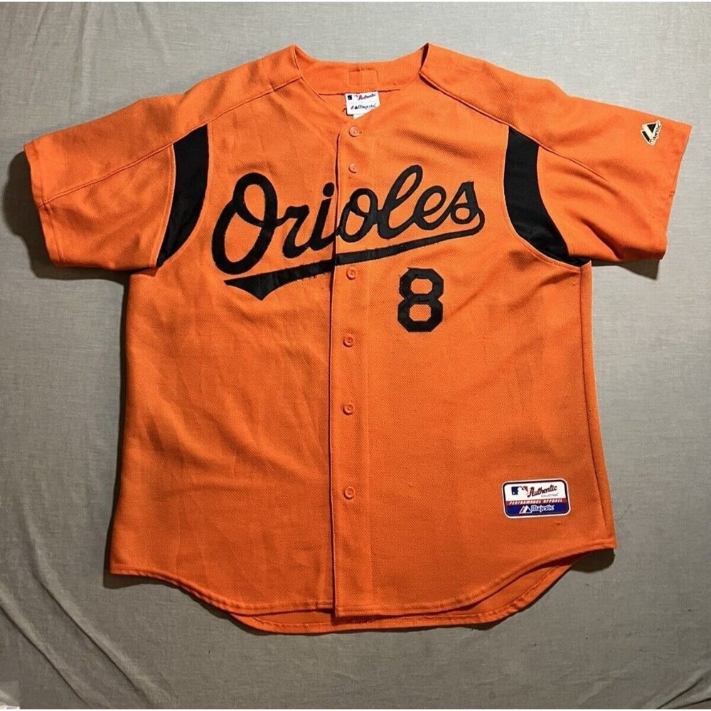 Baltimore Orioles‎ Robbins Majestic Cool Base Baseball Jersey XL Orange Button.